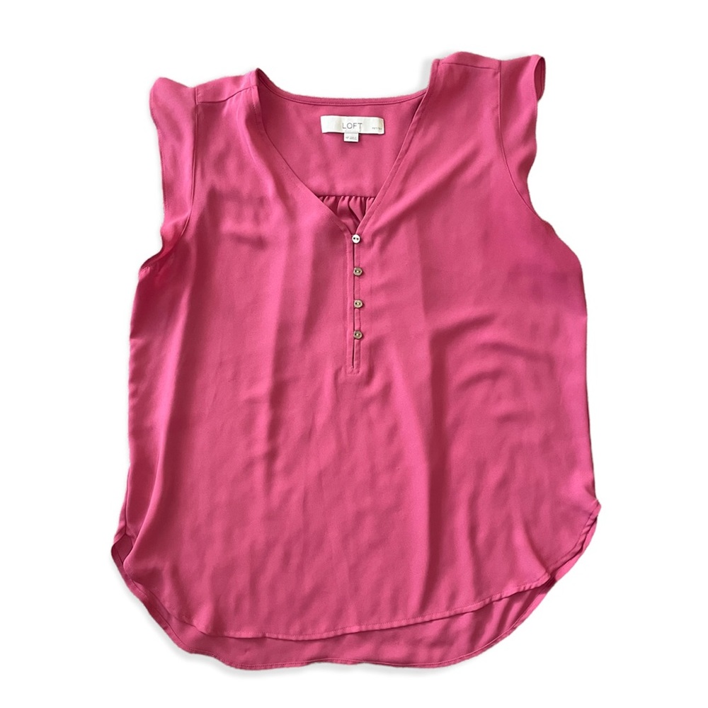 Sleeveless V Neck Blouse